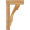 Ekena Millwork Olympic Block Rough Sawn Bracket w/ Offset Brace, Western Red Cedar, 6"W x 18"D x 30"H BKT0604X18X30OLY05RWR - alternate 4